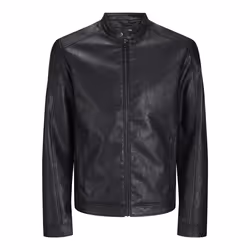 Jack&Jones Veste en simili cuir Dylan 12261195 Noir Slim Fit - Vue supplémentaire 3