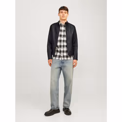 Jack&Jones Veste en simili cuir Dylan 12261195 Noir Slim Fit - Vue supplémentaire 4