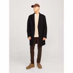 Jack&Jones Manteau en laine Harris 12263845 Noir Regular Fit - Vue supplémentaire 4