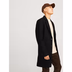 Jack&Jones Manteau en laine Harris 12263845 Noir Regular Fit - Vue supplémentaire 7