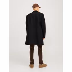 Jack&Jones Manteau en laine Harris 12263845 Noir Regular Fit