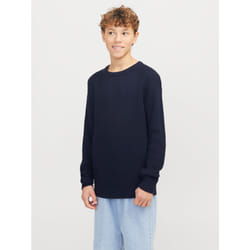 Jack&Jones Pull Pannel 12258471 Bleu marine Regular Fit