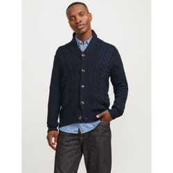 Jack&Jones Cardigan Craig 12258484 Bleu marine Regular Fit