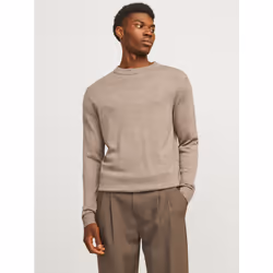 Jack & Jones 12216817_1973_1056522.65, M, Coupe régulière, Encolure torsadée, Manches longues, 1 pièce(s)