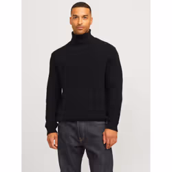 Jack & Jones 12267578_2161.62, Noir, L, Coupe comfortable, Manches longues, 1 pièce(s)