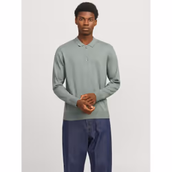 Jack & Jones 12268210_1615.62, L, Coupe comfortable, Col Polo, Manches longues, 1 pièce(s)