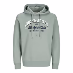 Sweatshirt à capuche 2 col avec logo Jack & Jones