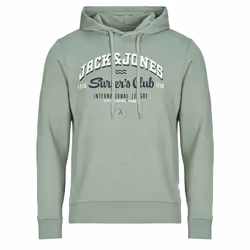 Sweatshirt à capuche 2 col avec logo Jack & Jones