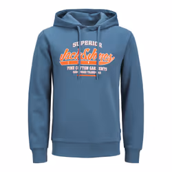 Sweatshirt à capuche 2 col avec logo Jack & Jones