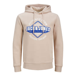 Sweatshirt à capuche 2 col avec logo Jack & Jones