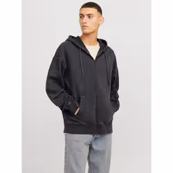 Sweatshirt à capuche zippé Jack & Jones Charge Faded