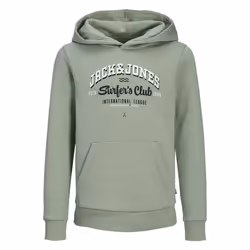 Sweatshirt à capuche col avec logo enfant Jack & Jones