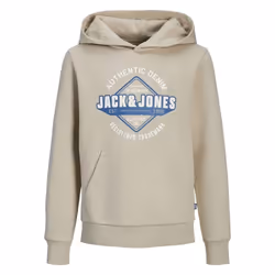 Sweatshirt à capuche col avec logo enfant Jack & Jones