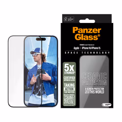 PanzerGlass PG Ceramic Scrn iPhone 16 6.1Inch UWF Protection d'écran transparent Apple 1 pièce(s)
