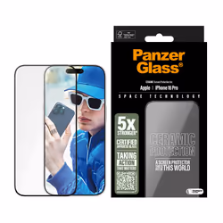 PanzerGlass PG Ceramic Scrn iPhone 16P 6.3Inch UWF Protection d'écran transparent Apple 1 pièce(s)