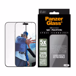 PanzerGlass PG Ceramic Scrn iPhone 16P 6.9Inch UWF Protection d'écran transparent Apple 1 pièce(s)
