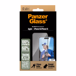 PanzerGlass PG Scrn iPhone 16 6.1Inch UWF Protection d'écran transparent Apple 1 pièce(s)