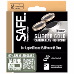 PanzerGlass SAFE by PG Cam Gold iPhone 16 6.1/6.7