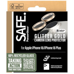 PanzerGlass SAFE by PG Cam Gold iPhone 16 6.1/6.7