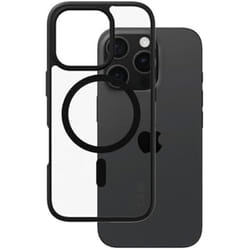 PanzerGlass CARE™ by ® Urban Combat Case Transparent w. Black Frame & MagSafe iPhone 16 Pro coque de protection pour téléphones portables Housse Noir