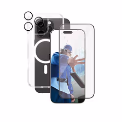 PanzerGlass B1340+2864+1286, Housse, Apple, iPhone '24 6.9" Pro, 17,5 cm (6.9"), Transparent