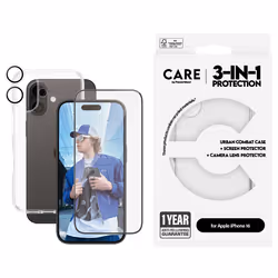 PanzerGlass CARE by PG 3-in-1 Bundle iPhone16 6.1