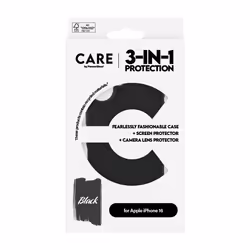 PanzerGlass CARE by PG 3-in-1 Bundle iPhone16 6.1