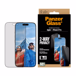 PanzerGlass ® 2-Way Privacy Screen Protector iPhone 17 Pro | Ultra-Wide Fit w. EasyAligner Protection d'écran transparent Apple 1 pièce(s) - Vue supplémentaire 2