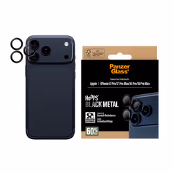 PanzerGlass ® Hoops® Black Camera Lens Protector iPhone 17 Pro | iPhone 17 Pro Max | iPhone 16 Pro | 16 Pro Max Protection d'écran transparent Apple 1 pièce(s) - Vue supplémentaire 2