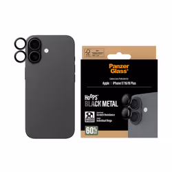 PanzerGlass ® Hoops® Black Camera Lens Protector iPhone 17 | iPhone 16 | 16 Plus Protection d'écran transparent Apple 1 pièce(s) - Vue supplémentaire 2