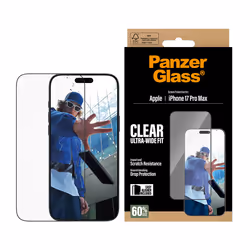 PanzerGlass ® Screen Protector iPhone 17 Pro Max | Ultra-Wide Fit w. EasyAligner Protection d'écran transparent Apple 1 pièce(s) - Vue supplémentaire 2