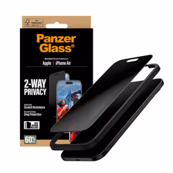 PanzerGlass ® 2-Way Privacy Screen Protector iPhone Air | Ultra-Wide Fit w. EasyAligner Protection d'écran transparent Apple 1 pièce(s) - Vue supplémentaire 6