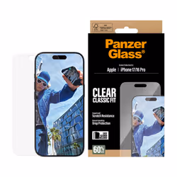 PanzerGlass ® Screen Protector iPhone 17 | iPhone 16 Pro | Classic Fit w. EasyAligner Protection d'écran transparent Apple 1 pièce(s) - Vue supplémentaire 2