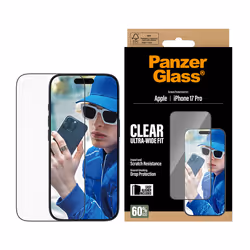 PanzerGlass ® Screen Protector iPhone 17 Pro | Ultra-Wide Fit w. EasyAligner Protection d'écran transparent Apple 1 pièce(s) - Vue supplémentaire 2