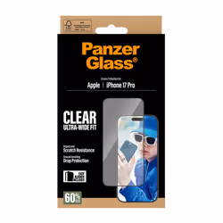 PanzerGlass ® Screen Protector iPhone 17 Pro | Ultra-Wide Fit w. EasyAligner Protection d'écran transparent Apple 1 pièce(s) - Vue supplémentaire 3