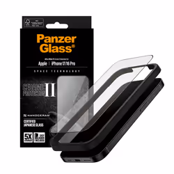 PanzerGlass ® Ceramic II Screen Protector iPhone 17 | iPhone 16 Pro | Ultra-Wide Fit w. EasyAligner Protection d'écran transparent Apple 1 pièce(s) - Vue supplémentaire 5