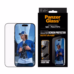 PanzerGlass ® Screen Protector w. Black Frame iPhone 17 | iPhone 16 Pro | Ultra-Wide Fit w. FASTFIT IN-A-BOX Protection d'écran transparent Apple 1 pièce(s) - Vue supplémentaire 2