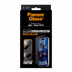 PanzerGlass ® Screen Protector w. Black Frame iPhone 17 | iPhone 16 Pro | Ultra-Wide Fit w. FASTFIT IN-A-BOX Protection d'écran transparent Apple 1 pièce(s) - Vue supplémentaire 3