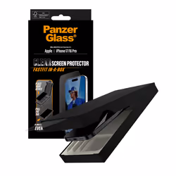 PanzerGlass ® Screen Protector w. Black Frame iPhone 17 | iPhone 16 Pro | Ultra-Wide Fit w. FASTFIT IN-A-BOX Protection d'écran transparent Apple 1 pièce(s) - Vue supplémentaire 5
