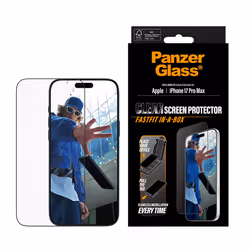 PanzerGlass ® Screen Protector w. Black Frame iPhone 17 Pro Max | Ultra-Wide Fit w. FASTFIT IN-A-BOX Protection d'écran transparent Apple 1 pièce(s) - Vue supplémentaire 2
