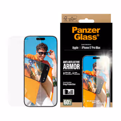 PanzerGlass ® Anti-Reflective Armor Screen Protector iPhone 17 Pro Max w. EasyAligner Protection d'écran transparent Apple 1 pièce(s) - Vue supplémentaire 2