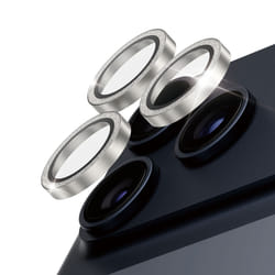PanzerGlass ® Hoops® Glitter Silver Camera Lens Protector iPhone 17 Pro | iPhone 17 Pro Max | iPhone 16 Pro | 16 Pro Max Protection d'écran transparent Apple 1 pièce(s)