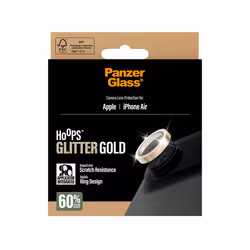 PanzerGlass ® Hoops® Glitter Gold Camera Lens Protector iPhone Air Protection d'écran transparent Apple 1 pièce(s) - Vue supplémentaire 3