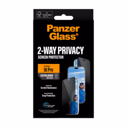 PanzerGlass ® 2-Way Privacy Screen Protector iPhone 2026 Pro | Ultra-Wide Fit w. EasyAligner Protection d'écran transparent 1 pièce(s) - Vue supplémentaire 3