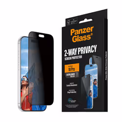 PanzerGlass ® 2-Way Privacy Screen Protector iPhone 2026 Pro | Ultra-Wide Fit w. EasyAligner Protection d'écran transparent 1 pièce(s) - Vue supplémentaire 7