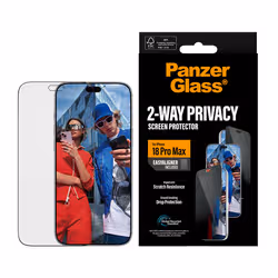 PanzerGlass ® 2-Way Privacy Screen Protector iPhone 2026 Pro Max | Ultra-Wide Fit w. EasyAligner Protection d'écran transparent 1 pièce(s) - Vue supplémentaire 2