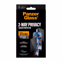 PanzerGlass ® 2-Way Privacy Screen Protector iPhone 2026 Pro Max | Ultra-Wide Fit w. EasyAligner Protection d'écran transparent 1 pièce(s) - Vue supplémentaire 3