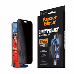 PanzerGlass ® 2-Way Privacy Screen Protector iPhone 2026 Pro Max | Ultra-Wide Fit w. EasyAligner Protection d'écran transparent 1 pièce(s) - Vue supplémentaire 7