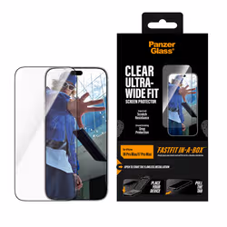 PanzerGlass ® Screen Protector iPhone 2026 Pro Max | 17 Pro Max | Ultra-Wide Fit w. FASTFIT IN-A-BOX Protection d'écran transparent 1 pièce(s) - Vue supplémentaire 2