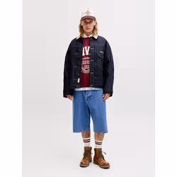 Jack & Jones 12278463_3561_1190145_M short Unisexe Bleu - Vue supplémentaire 5